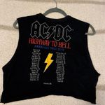 AC/DC New  Rock Band Crop Top Women’s Size Medium Photo 3