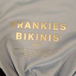 frankie's bikinis 💕💕 Cupid High Neck Bikini Top Springtime Print ~ Large L NWOT Photo 6