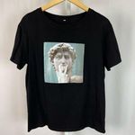 SheIn Medium Printed Art EXPLICIT Graphic Tee Statue Humor Dirty Funny Joke Photo 0