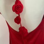 Lena Scarlet Mini Dress with Rosette Details Red Size L Photo 4