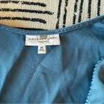 Waverly Grey Blue Wrap Dress Medium Photo 4