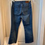 Madewell  High Rise Button Fly Cropped Flare Jeans Distressed Frayed Hem Size 28 Photo 5