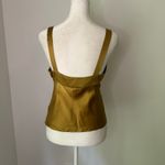Victoria's Secret  gold silk sleeveless tank top size P Photo 4