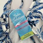 SWIM SOLUTIONS Swimsuit Dress Size 18 Swimdress NWT Blue Empire Floral One Piece Photo 4