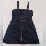 Wild Fable Size Medium Zip Up Distressed Black Denim Dress Photo 1
