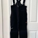 Ellesse Vintage Made Italy Black Suspenders Snow Winter Ski Overalls Bib US 10 Photo 11