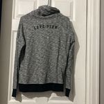 PINK - Victoria's Secret Pink Victoria’s Secret Cowl Neck Pullover Sweatshirt Size Small Gray/Black Photo 2