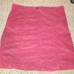 Free People Red Suede Skirt Photo 0