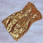 Square sequin lime riva midi dress with rhinestone gold dress sleeveless 4 Photo 7