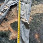 Hollister Curvy High Rise Blue Ripped Mom Jeans Distressed Vintage Stretch SZ 26 Photo 12