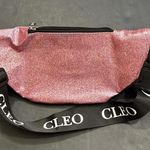 Cleo Pink Glitter Preppy Designer Fanny Pack Outdoor Waist Belt Bag Photo 2