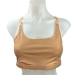 Fabletics  Womens Gold Iridescent Metallic Racerback Sports Bra Crop Tank Top M Photo 0