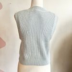 H&M Blue Chunky Sweater Vest,‎ Preppy, Retro, Indie, Minimalist, Medium, Clean Girl Photo 2