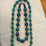Elegant Blue and Green Beaded Necklaces Photo 1
