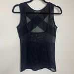 Biridie? Denim Vest Sz Medium Beaded Dip Dyed USA Red White Blue Black Photo 5