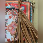 Chico's NWT  Medallion Boho Crossbody Handbag/Clutch Tassel Zip Removable strap Photo 5