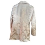Forever 21  Cream Floral Brocade Button Front Coat Dressy Blazer Women’s L Photo 3