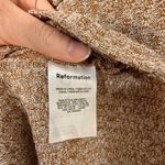 Reformation  Tan Ribbed Tank Midi Dress | M Photo 2