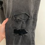 Maurice's Plus Size Faded Black Ripped Repair Distressed Raw Hem Skinny Jeans 24W Photo 6