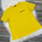 SheIn Yellow Heartbreak Short Sleeved Tee Shirt Photo 2