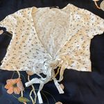 Brandy Melville Floral Wrap Top  Photo 1