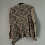 Blu Pepper  tan brown cardigan Aztec print size large Photo 1