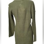 Moral Fiber  Warm & Cozy Turtleneck One Open Shoulder Dress Size Large Photo 5