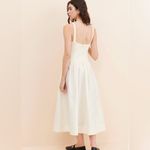 For Love & Lemons  Billie Pointelle Midi Dress Size Large Photo 4