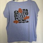 Anthropologie Parrot Paints For Size Large Have A Nice Day Blue Graphic Tee Photo 2