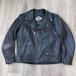 Harley Davidson Jacket Mens Large Skull Leather Biker Motorcycle 97037 Photo 1