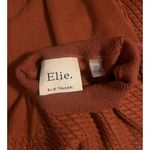 Elie Tahari Elie  Rust‎ Orange Crewneck Fitted Pullover Sweater Size Small Photo 1