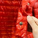 Herno women's ultralight lightweight down short jacket in rosso NEW Photo 11