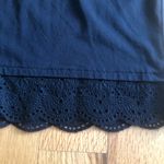 Ann Taylor  black top with eyelet hem Photo 3