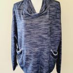 Matonie navy french terry sweatshirt size medium Photo 0
