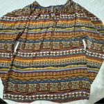 New Womens Tunic Top Shirt Multicolor Yellow Orange Black Photo 1
