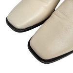 Sam Edelman Winnie Ankle Boots Ivory Cream Leather Square Toe Size 9.5 Photo 8