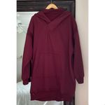 Anthropologie Daily Practice Hooded Mini Dress - Wine XL Photo 2