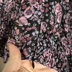 ZARA  Sheer Floral Cropped Blouse, Size Small Photo 6