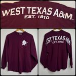 Spirit West Texas A&M University WTAMU Buffaloes  Jersey Maroon White Size Medium Photo 1