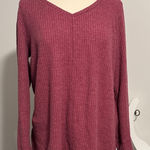Sonoma  Burgundy Knit Sweater Photo 0