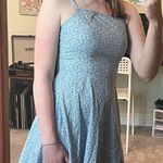 SheIn Light Blue Patterned sundress Photo 0