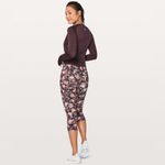 Lululemon Fast Free Crop II *Nulux 19” Peony Multi Floral Leggings Women Size 8 Photo 1