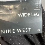 Nine West black and gold studded wide leg flowy palazzo pants size 1X NWT Photo 5