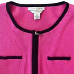 Casual Corner Silk Hot Pink Cardigan Size M Photo 4