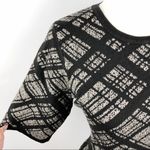 Nina Leonard NWT Plaid Printed Ruffle Hem Knit Dress Large Office Job Career Photo 6