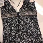 Black/White Lace prom dress Black Size 4 Photo 2