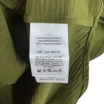 DKNY  Green Short Cuffed Sleeve Cropped Oversized Stretchy Button Up Blouse Sz XL Photo 4