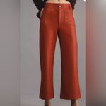 Anthropologie Maeve Collette Plum Vegan Leather Pants NWOT Photo 11