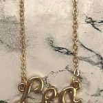 Leo Horoscope Letter Charm Pendant Necklace Gold Photo 4