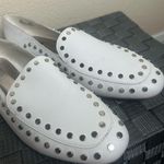 Bleecker and Bond  White Arianna Loafers Women's Size 9 Studded Leather RockN'Roll Photo 6